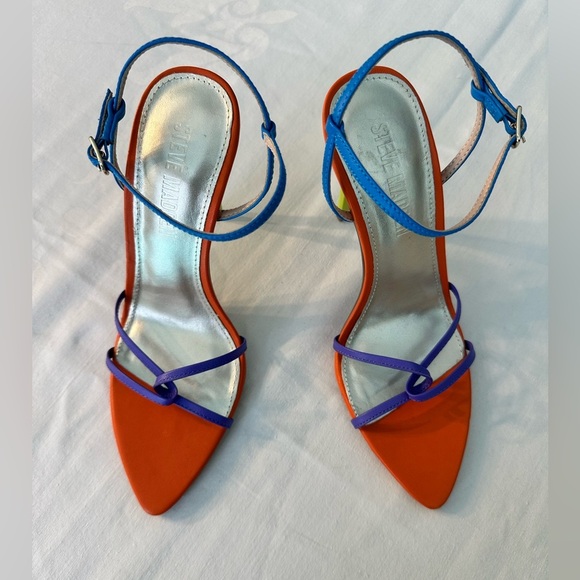 Steve Madden Stellina Colorblock Leather Sexy Office Siren Bossbabe Heel Size 7 - Picture 10 of 11